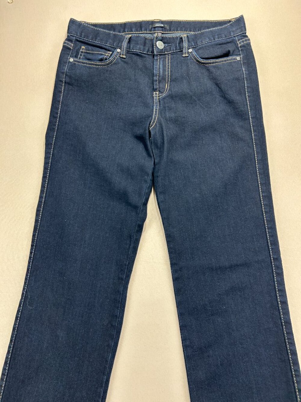 JACOB Jeans Women's Size 30 Blue Denim Dark Wash Mid Rise Skinny Stretch - Picture 2 of 13